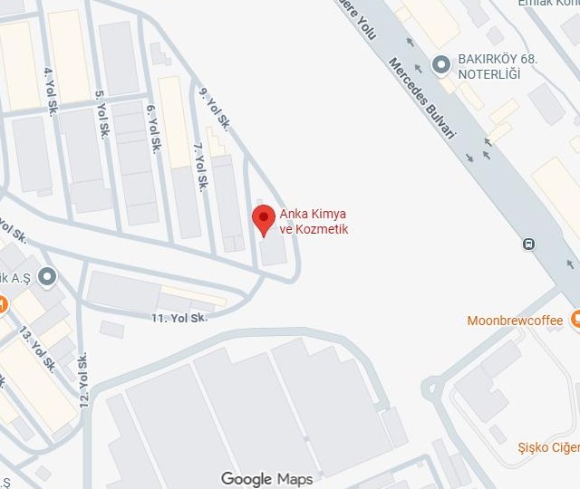 Emplacement d'Anka Kimya ve Kozmetik, Google Maps